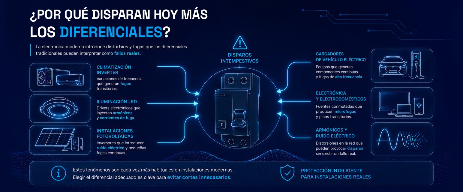 Factores que provocan disparos intempestivos en diferenciales modernos