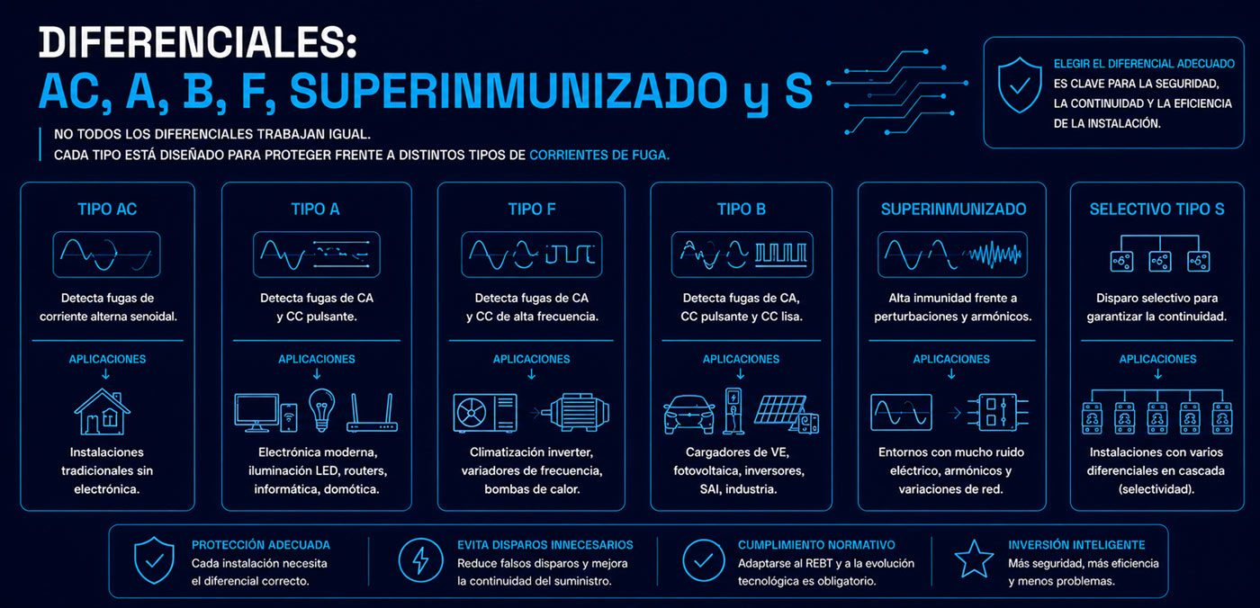 No todos los diferenciales funcionan igual